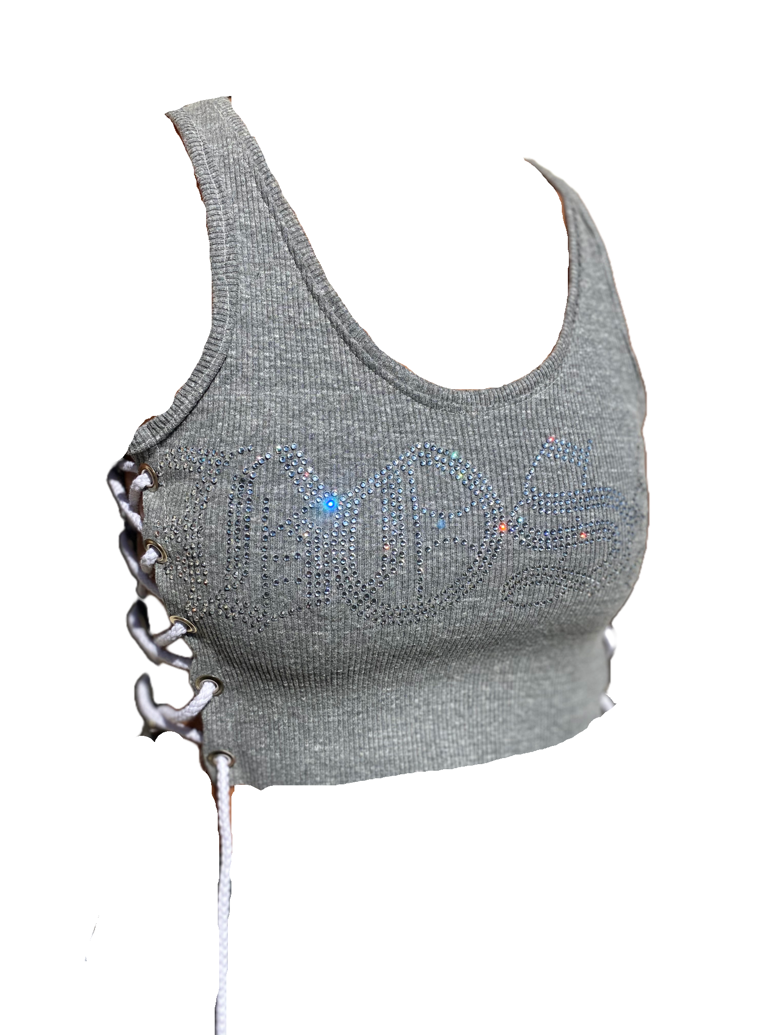 Limited Edition Boss Bling Crop (Grey)